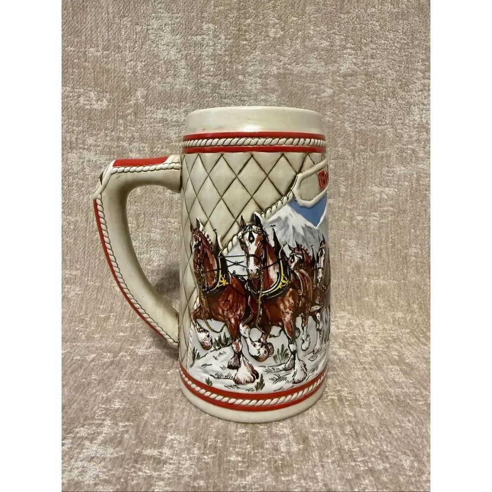 Vintage Budweiser 1985 A Series Beer Stein Collectible Mug